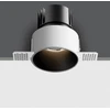 6,5W LED užglaistomas šviestuvas, juodas, 3000/3500/4000K, IP54, dimeriuojamas, 10107BT/B/V