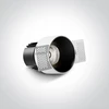 6,5W LED užglaistomas šviestuvas, juodas, 3000/3500/4000K, IP54, dimeriuojamas, 10107BT/B/V