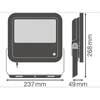 65W Prožektorius PHOTOCELL, su foto rėle, 4000K, IP65, juodas
