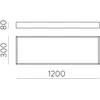 68W LED lubinis šviestuvas MUNICH, juodas, 2700/3000/4000K, dimeriuojamas, P3759372NDP