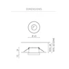 6W įleidžiamas šviestuvas PUCK RECESSED S, 3000K, baltas
