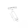 6W LED akcentinis šviestuvas į magnetinę sistemą ZAMBELIS MAGNETIC, žalvario sp., 2700/3000/4000K, DALI, 25475
