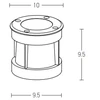 6W LED įleidžiamas į žemę lauko šviestuvas, plieno sp., 3000K, E189