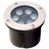 6W LED įleidžiamas į žemę šviestuvas LOTUS, sidabro sp., 3100K, 4186900