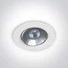 6W LED įleidžiamas pakreipiamas šviestuvas, 3000K, 11106K/W