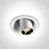 6W LED įleidžiamas reguliuojamas šviestuvas, baltas, 3000K, 11106T/W/W