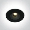 6W LED įleidžiamas šviestuvas, juodas, 3000K, IP65, 10106V/B/W