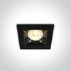 6W LED įleidžiamas šviestuvas, juodas, 3000K, 50106B/B/W