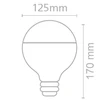 6W LED lemputė, E27, 2700K, ACB62605