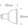 6W LED lemputė, GU10, 2700K, 60°, dimeriuojama, 7306DGD/EW