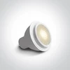 6W LED lemputė, GU10, MR16, 3000K, su filtru nuo akinimo, 7306CHG/W/W