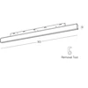 6W LED linijinis šviestuvas į magnetinę sistemą ZAMBELIS MAGNETIC 6MM, žalvario sp., 3000K, DALI, 25250