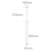 6W LED pakabinamas šviestuvas, juodas, 3000K, 63108B/B/W