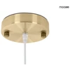 6W LED pakabinamas šviestuvas PUZO S, aukso sp., 3000K