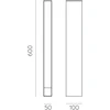 6W LED pastatomas lauko šviestuvas ADHARA, antracito sp., 3000K, IP65, H2080000GR