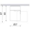 Lubinis šviestuvas 6W LED paviršinis šviestuvas FLIP SURFACE FLOOD, juodas, 2700K