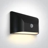 6W LED sieninis šviestuvas, antracito sp., 2700/3300/4000K, IP65, su judesio davikliu, 67396A/AN/V