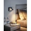 6W LED sieninis šviestuvas CLOSER, juodos/žalvario sp., 3000K