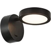6W LED sieninis šviestuvas EDEN, juodas, 3000K, 4307700