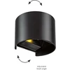 6W LED sieninis šviestuvas GREG, juodas, 3000K, 4188701
