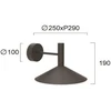 6W LED sieninis šviestuvas MARSI, juodas, 3000K, 4319800