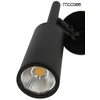 6W LED sieninis šviestuvas PRISMA, juodas, 3000K