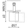 6W LED šviestuvas FLIP į magnetinę sistemą MAGNETIC 24V, baltas, 3000K, 34°