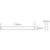 6W LED šviestuvas į magnetines sistemas FLAT, juodas, 3000/4000/5000K, 48V, 24°, 43102FA/B/V