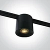 6W LED šviestuvas su filtru nuo akinimo į magnetines sistemas FLAT, juodas, 3000/4000/5000K, 48V, 24°, 43110F/B/V