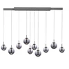 70W LED pakabinamas šviestuvas E-INFINITY, pilkos sp., 2200-5000K, dimeriuojamas, reguliuojamo ilgio