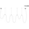 70W LED pakabinamas šviestuvas LASSO 800 SMART, sidabro sp., 3000/4000K