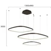 70W LED pakabinamas šviestuvas LORENZO, juodas, 3000/4000/6000K, dimeriuojamas, 4319400