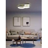 72W LED paviršinis lubinis šviestuvas COMBI, juodas, 3000/4000/6000K, dimeriuojamas