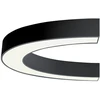 73W LED lubinis šviestuvas SEMI, juodas, 4000K, DALI, 1800mm, 3918-0118-4-B-D3