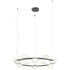 74,4W LED pakabinamas šviestuvas SINCLAIR, juodos sp./skaidrus, 3000K, dimeriuojamas, 01-3310