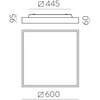 74W LED lubinis šviestuvas OPORTO, juodas, 2700/3000K, dimeriuojamas, P3973170NDP