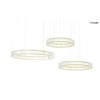 74W LED pakabinamas šviestuvas LIBERTY 3A, aukso sp., 3000K