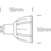 7,5W LED lemputė, dimeriuojama, GU10, 2700K, 7306GCD/EW
