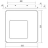 Lubinis šviestuvas 75W LED paviršinis šviestuvas SINTESI, juodos/baltos sp., 3000/6000K, dimeriuojamas