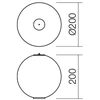 7,5W LED šviestuvo tarpinė dalis - detalė BILIA, balta, 3000K, IP44, LSD01-2249SWH