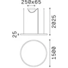 77W LED pakabinamas šviestuvas ORACLE SLIM, juodas, 4000K, dimeriuojamas, 342184