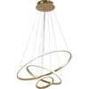 78W LED pakabinamas šviestuvas, 60cm, aukso sp., 3000K-6000K, dimeriuojamas