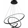 78W LED pakabinamas šviestuvas, 60cm, juodas, 3000K-6000K, dimeriuojamas