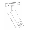 7W LED akcentinis šviestuvas į magnetinę sistemą ZAMBELIS MAGNETIC, baltas, 4000K, DALI, 20404
