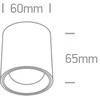 Lubinis šviestuvas 7W LED cilindro formos šviestuvas, juodas, 3000K, 12107K/B/W