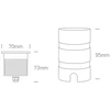 7W LED įleidžiamas į žemę šviestuvas, aliuminio sp., 3000K, 69056B/W