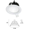 7W LED įleidžiamas lauko šviestuvas BARNEY, baltas, 3000K, 24V, IP65, 4341800