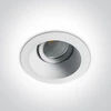 7W LED įleidžiamas pakreipiamas šviestuvas, baltas, 3000K, 11107FD/W/W
