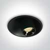 7W LED įleidžiamas reguliuojamas šviestuvas, juodas, 3000K, 11107T/B/W