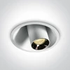 7W LED įleidžiamas reguliuojamas šviestuvas, baltas, 3000K, 11107T/W/W